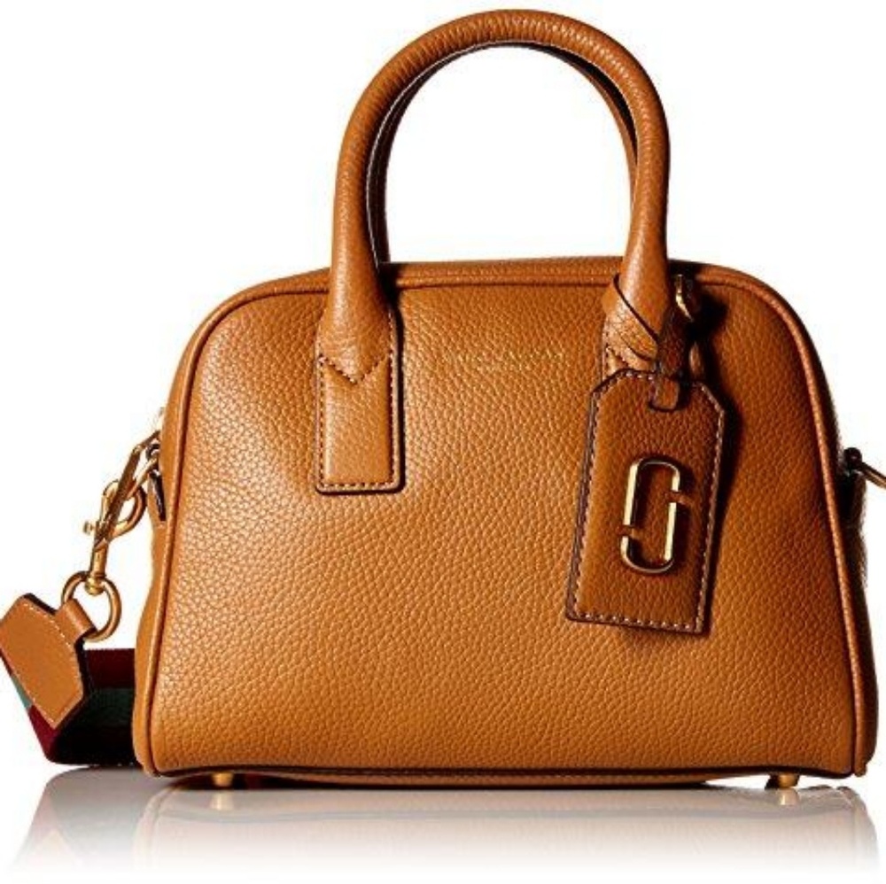 MARC JACOBS Gotham Large Bauletto Leather Satchel
